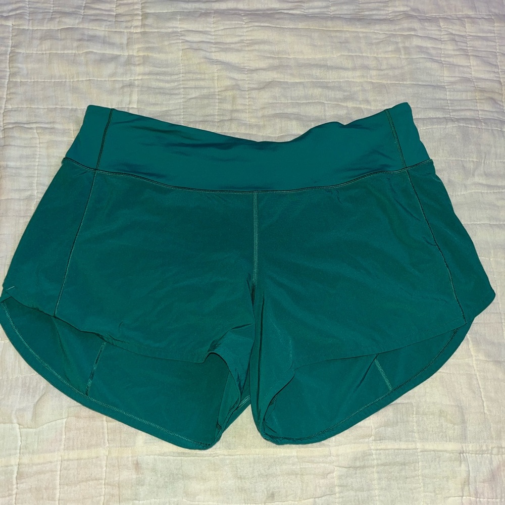 teal lagoon lululemon speed up shorts